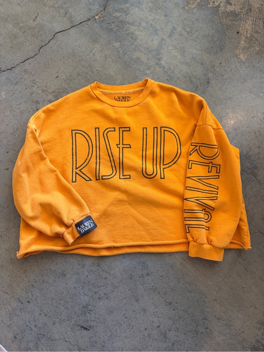 Lauren Daigle Gold Crewneck oversized sweatshirt (Small) RISE UP REVIVAL
